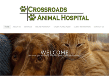 Tablet Screenshot of crossroadsanimalhospital.net
